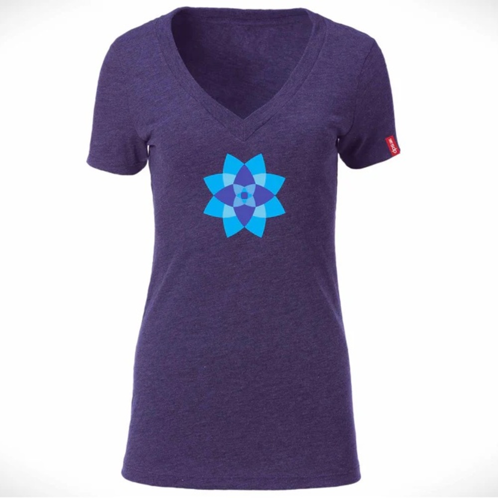 DPS Skis Women’s Lotus V-neck Graphic Tee Shirt